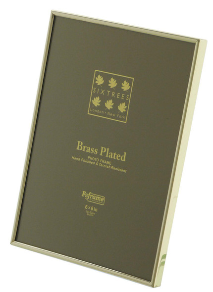Sixtrees 1-400-68 6 x 8-inch Hartford Solid Brass Photo Frame Sixtrees 1-400-68 6 x 8-inch Hartford Solid Brass Photo Frame