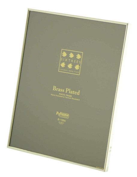 Sixtrees 1-400-80 8 x 10-inch Hartford Plated Brass Photo Frame