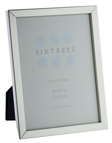 Sixtrees Elite Square Edge Silver Plated 8x6 inch (203x152mm) Photo Frame Sixtrees Elite Square Edge Silver Plated 8x6 inch (203x152mm) Photo Frame