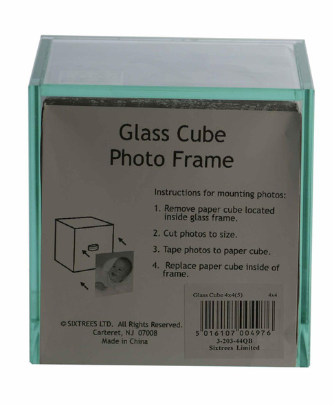 Sixtrees 3-203-44QB Glass Photo Cube for Five 4 x 4 inch Photos. Sixtrees 3-203-44QB Glass Photo Cube for Five 4 x 4 inch Photos.