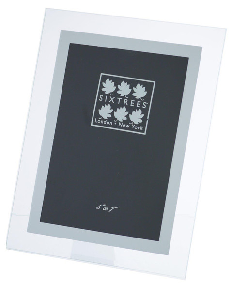 Sixtrees Stanbridge GM175 Bevelled Glass & Mirror Line inset 7x5 inch Photo Frame.