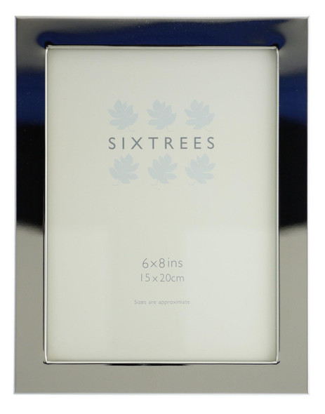 Sixtrees Madrid Square edge Silver Plated 8x6 inch Photo Frame Sixtrees Madrid Square edge Silver Plated 8x6 inch Photo Frame