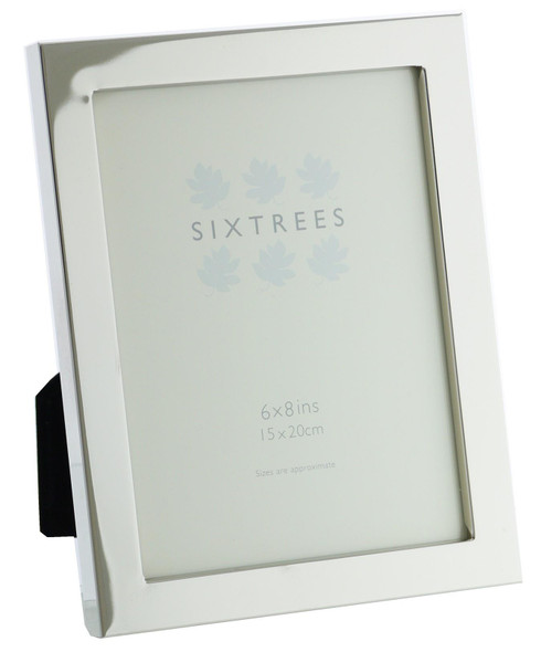 Sixtrees Madrid Square edge Silver Plated 8x6 inch Photo Frame Sixtrees Madrid Square edge Silver Plated 8x6 inch Photo Frame