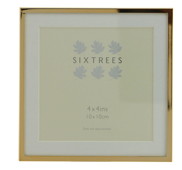 Sixtrees Park Lane Rose Gold 4 x 4 inch Photo Frame with mount.