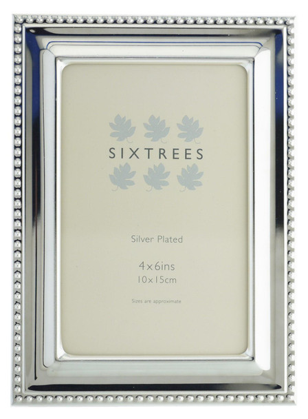 Sixtrees 6-350-46 Hunter Silver Plated 6x4 inch Photo Frame