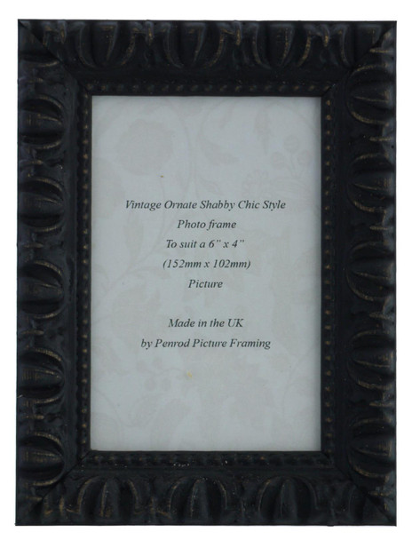 Giselle Hand Made Shabby Chic Vintage Ornate Black photo frames 