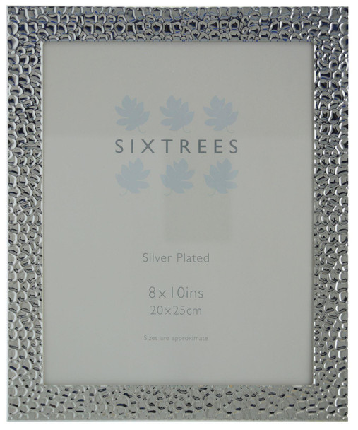 Sixtrees 6-345-80 Williams Embossed Silver Plated 10 x 8 inch Photo Frame.