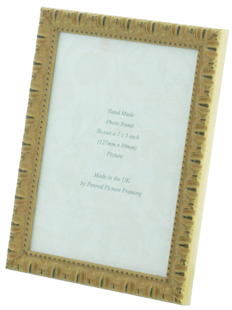 Giselle Hand Made Shabby Chic Vintage Ornate Washed Gold photo frames in six sizes