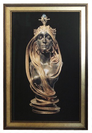 hand made gold frame by penrod picture framing in seaford east sussex