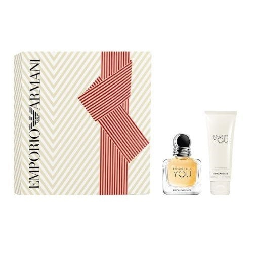 Armani Giorgio Armani Emporio Armani Because Its You Gift Set 50ml EDP and 75ml Body Lotion