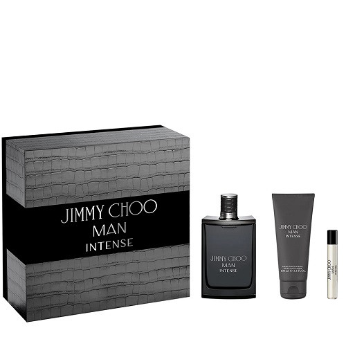 Jimmy Choo Man Intense Gift Set 100ml EDT & 100ml Aftershave Balm & 7.5ml EDT