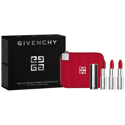 Givenchy Trio Le Rouge Interdit Intense Silk & Pouch