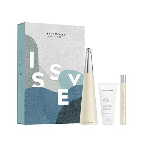 Issey Miyake L'eau d'Issey Gift Set 100ml EDT & 50ml Body Lotion & 10ml Purse Spray