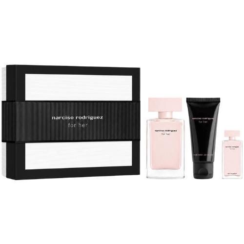 Narciso Rodriguez for Her Gift Set 50ml EDP & 50ml Body Lotion &7.5ml EDP