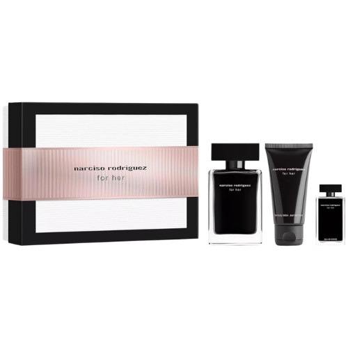 Narciso Rodriguez for Her Gift Set 50ml EDT & 50ml Body Lotion & 7.5ml EDT