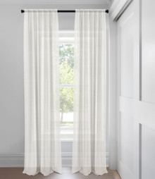 Blanc Jolene Voilage Rideaux Tailored Fit