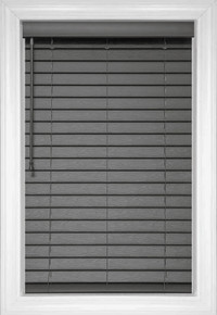 Stores en similibois Teinte de similibois - Gris foncé