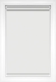 Silky White Aurora Vinyl Blackout Roller Shades