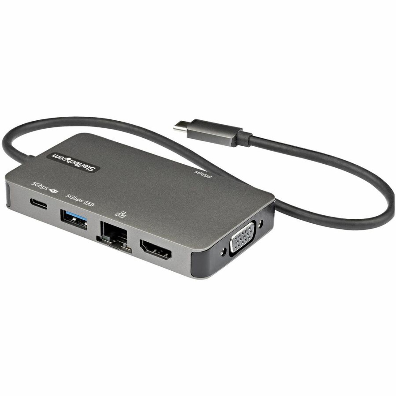 Hub USB-C, multiport, 8 ports, 3 USB-A, 2 USB-C, VGA, HDMI™, LAN