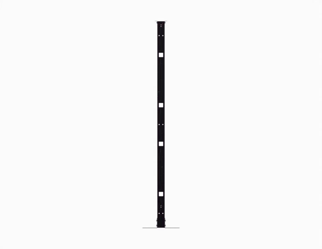 45U 2-Post Rack with Cage Nut Style Rails