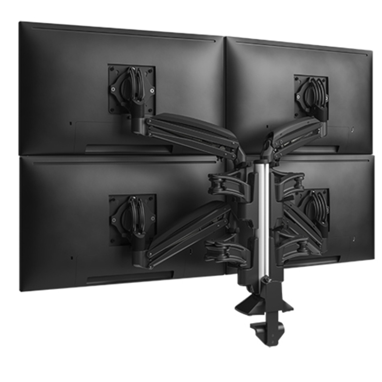 Chief Low-Profile Quad Display Monitor Arm - Black