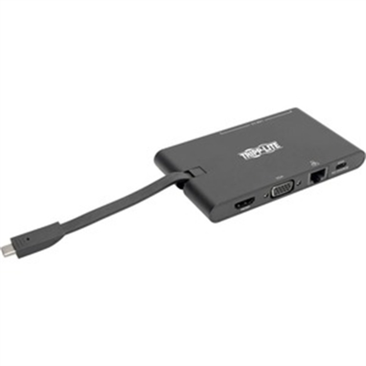 Tripp Lite USB C Docking Station HDMI VGA GbE PD Charging USB Hub 4K Black,  USB-C, USB Type-C