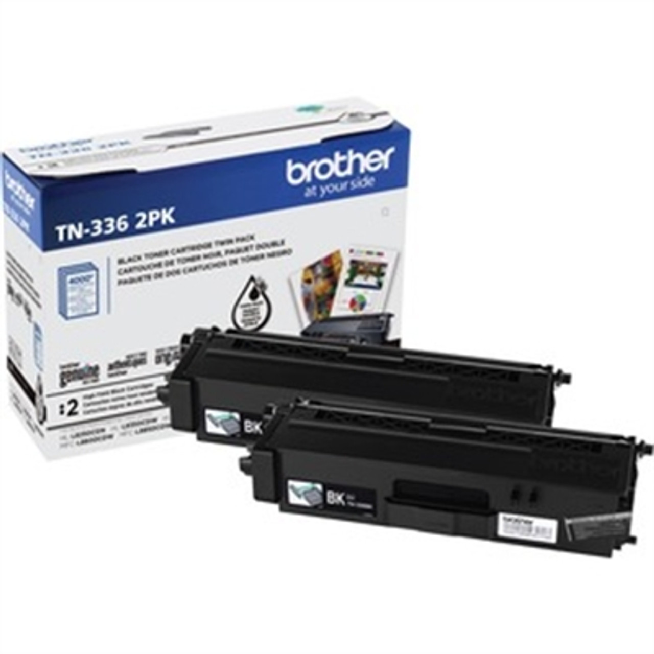 Brother TN760 Original High Yield Laser Toner Cartridge - Twin-pack - Black  - 2 / Box - 3000 Pages Black (Per Cartridge)