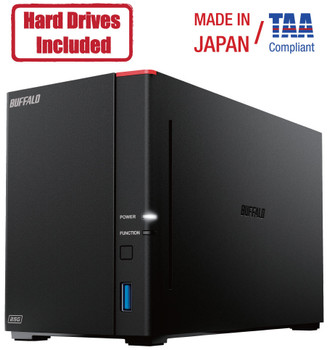 Buffalo LinkStation 710D 4TB Hard Drives Included (1 x 4TB, 1 Bay)