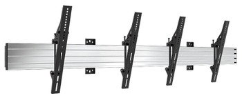 2x1 Wall Menu Board Mount (68.9" Rail), Tilting Angle - Max Load Per Display: 110lb
