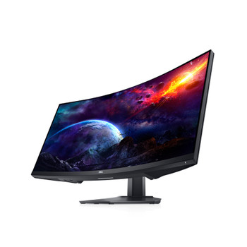 Dell S3422DWG 34" UW-QHD Curved Screen Edge LED Gaming LCD Monitor - 21:9 - Black