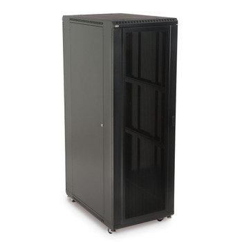 37U LINIER Server Cabinet - Convex & Glass Doors 36" Depth Includes Locking Convex Door