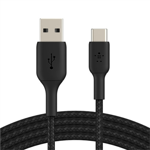 Belkin BOOST↑CHARGE Braided USB-C to USB-A Cable - Black