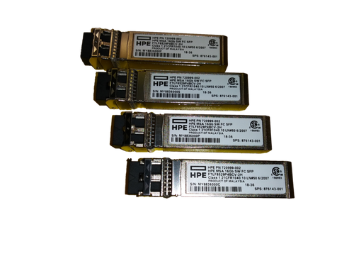 HPE MSA 8Gb Short Wave Fibre Channel SFP+ 4-pack Transceiver - For Optical Network, Data Networking