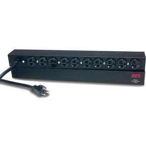 APC Basic Rack 2.4kVA PDU - 10 x NEMA 5-20R - 2.4kVA - 1U 19" Rack-mountable 10X5-20