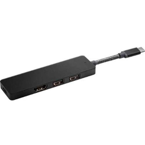 HP Elite USB-C Hub - for Notebook/Tablet PC - 90 W - USB 3.0 Type C - 4 x USB Ports - 1 x USB 2.0 - 2 x USB 3.0 - HDMI - Wired