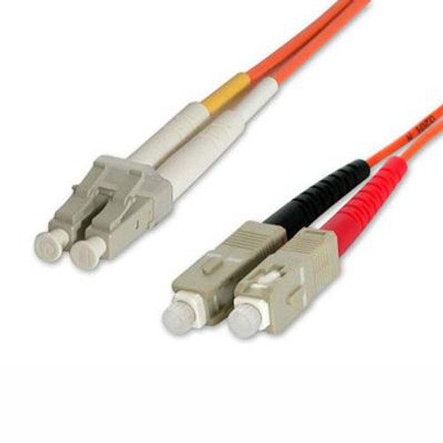 StarTech.com 2m Fiber Optic Cable - Multimode Duplex 62.5/125 - LSZH - LC/SC - OM1 - LC to SC Fiber Patch Cable