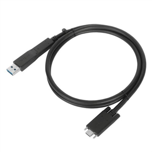 Targus 1M USB-C Male with Screw to USB-C Male Cable with USB-A Tether