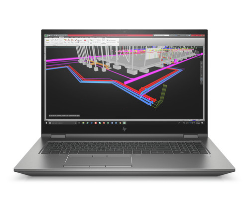 HP ZBook Fury 17 G7 W10P-64 i7-10850H 256GB NVME 32GB (2x16GB) DDR4 2666 17.3 FHD NVIDIA Quadro T1000 4GB NIC WLAN BT FPR Cam No-NFC