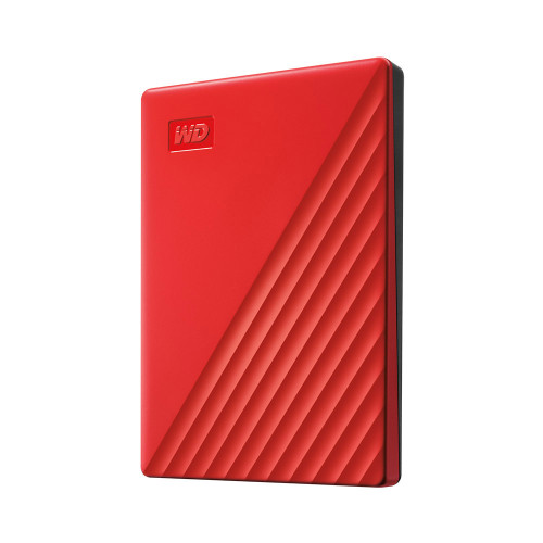 WD My Passport WDBYVG0020BRD-WESN 2 TB Portable Hard Drive - External - Red