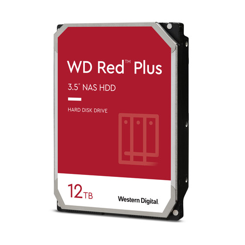 WD Red Plus WD120EFBX 12 TB Hard Drive - 3.5" Internal - SATA (SATA/600)