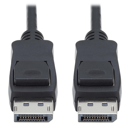 Tripp Lite DisplayPort 1.4 Cable with Latching Connectors, 8K, M/M, Black, 6 ft.