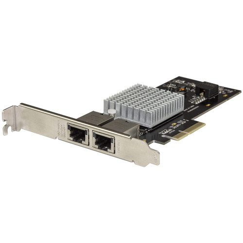 StarTech.com Dual Port 10G PCIe Network Adapter Card - Intel-X550AT 10GBASE-T PCI Express 10GbE Multi Gigabit Ethernet 5 Speed NIC 2port