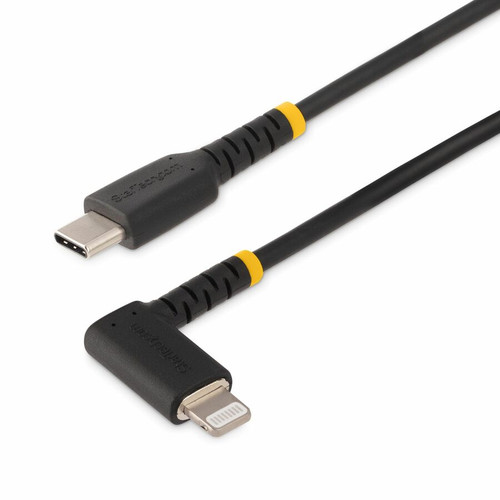 StarTech.com 6ft (2m) Durable USB-C to Lightning Cable, Right-Angled Heavy Duty USB Type-C to Lightning Charging/Sync Cord