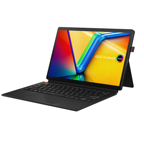 Asus Vivobook 13 Slate OLED T3304 T3304GA-DS34T 13.3" Touchscreen Detachable 2 in 1 Notebook - Full HD - 1920 x 1080 - Intel Core i3 i3-N300 Octa-core (8 Core) 800 MHz - 8 GB Total RAM - 8 GB On-board Memory - 256 GB Flash Memory - 0° Black