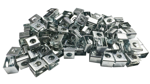 M6 Zinc Slide-On Cage Nuts - 100 Pack - USA Made