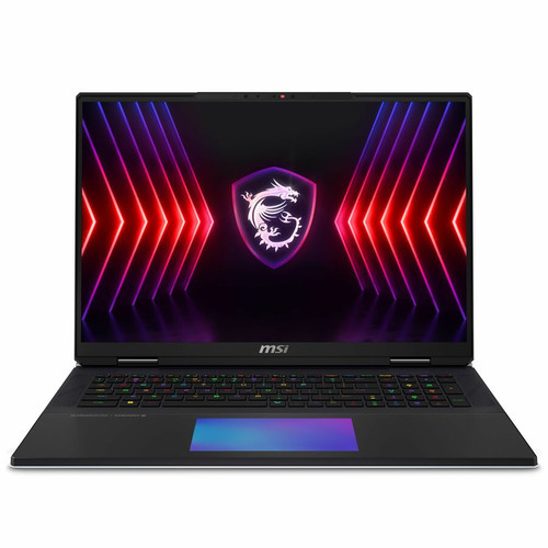 MSI Titan 18 HX A14V Titan 18 HX A14VIG-036US 18" Gaming Notebook - UHD+ - 3840 x 2400 - Intel Core i9 14th Gen i9-14900HX Tetracosa-core (24 Core) 1.60 GHz - 128 GB Total RAM - 4 TB SSD - Core Black