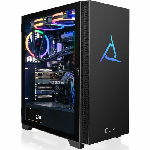 CLX TGMSETRTU3400BM Gaming Desktop Computer - Intel Core i9 12th Gen i9-12900KF Dodeca-core (12 Core) 3.60 GHz - 32 GB RAM DDR5 SDRAM - 4 TB HDD - 1 TB M.2 PCI Express NVMe SSD - Mid-tower - Black