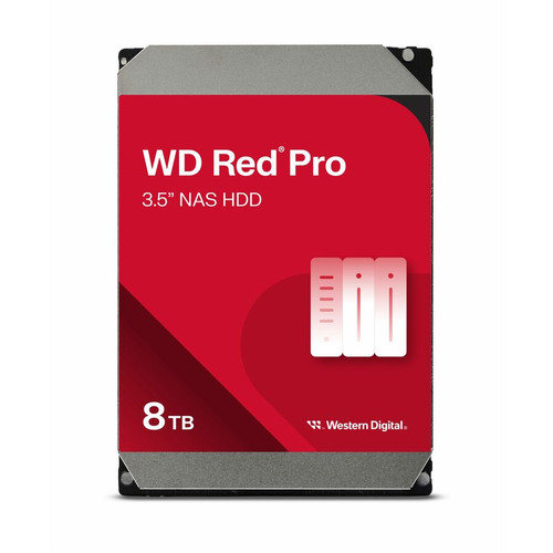 Western Digital Red Pro WD8005FFBX 8 TB Hard Drive - 3.5" Internal - SATA (SATA/600) - Conventional Magnetic Recording (CMR) Method