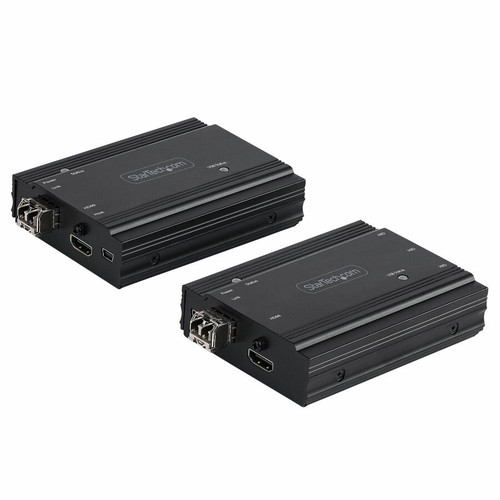 StarTech.com 4K HDMI KVM Extender over Fiber, HDMI Video & USB over Fiber, up to 984ft/300m (MultiMode), 10G MMF SFP+ Modules