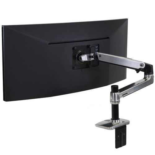 Ergotron LX Desk Monitor Arm - Polished Aluminum